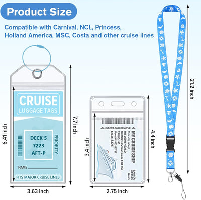 8 Etiquetas Equipaje Crucero 2 Cordones Soporte Impermeable