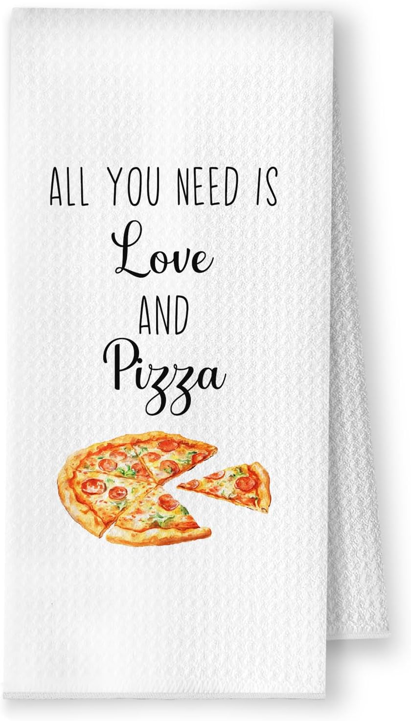 Toalla de cocina italiana de pizza, regalo para amantes de la comida