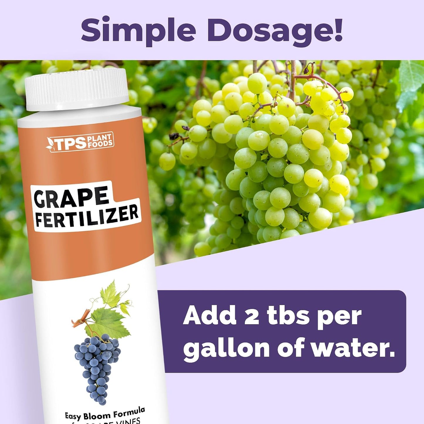 Fertilizante líquido para uva 8oz vides fuertes