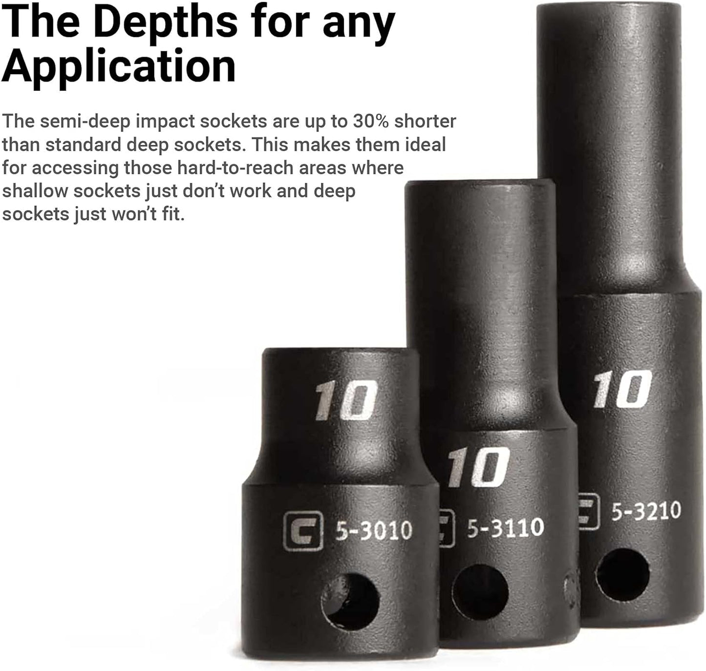 Enchufe impacto semiprofundo 0.276pulg 3/8pulg