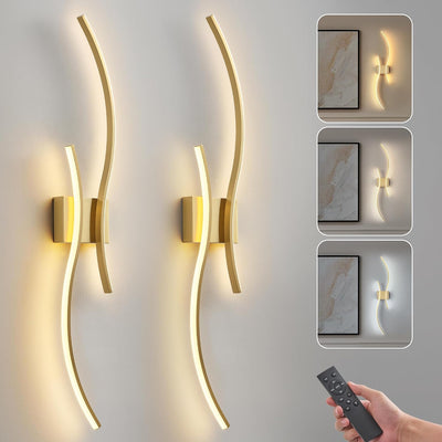 2 Apliques Pared LED Recargables Control Remoto Instalación Rápida