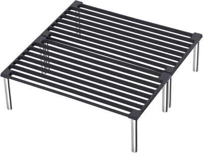 Parrilla hierro fundido 16x16pulg cocina italiana con asas y patas