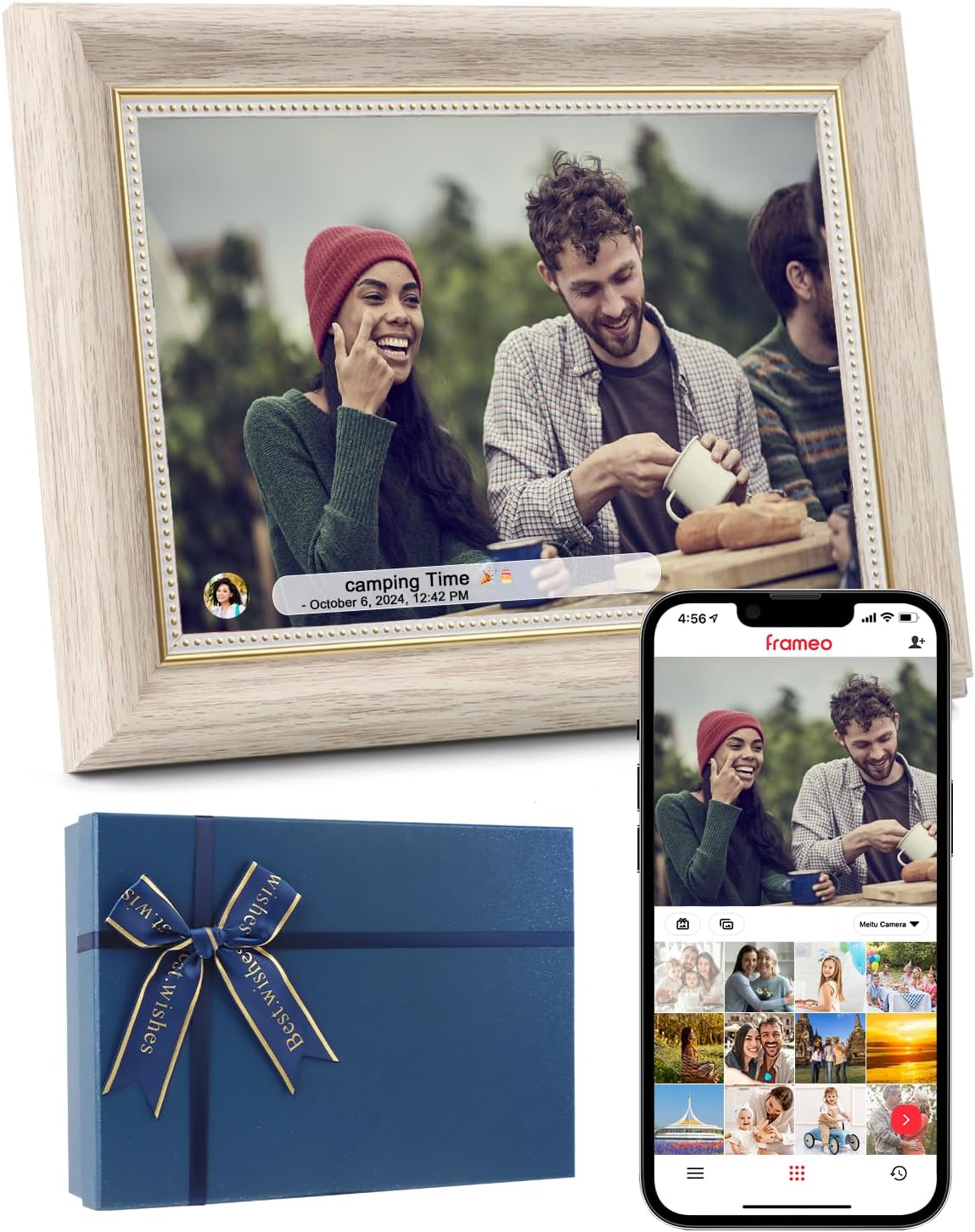 Marco digital 10.1pulg WiFi 32GB HD IPS tactil Frameo