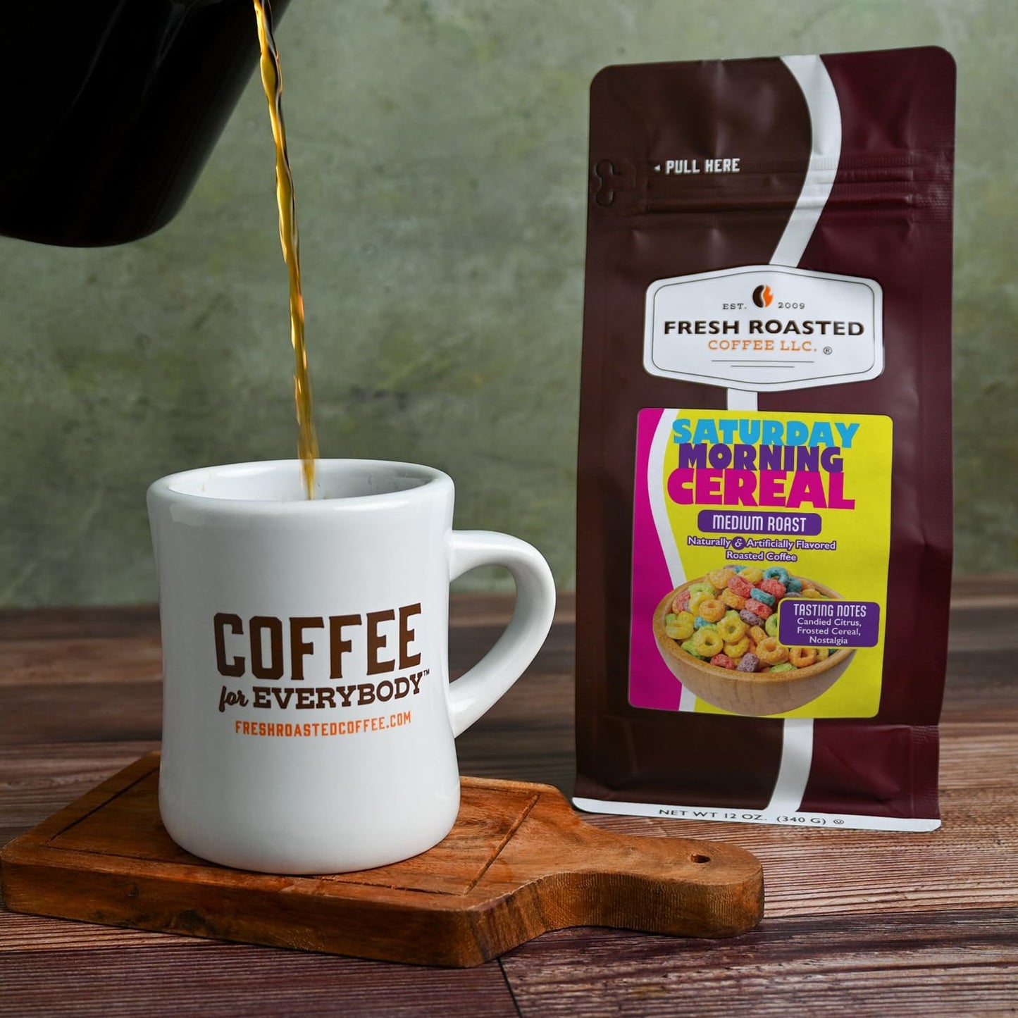 Café molido whole bean sabor cereal 12oz