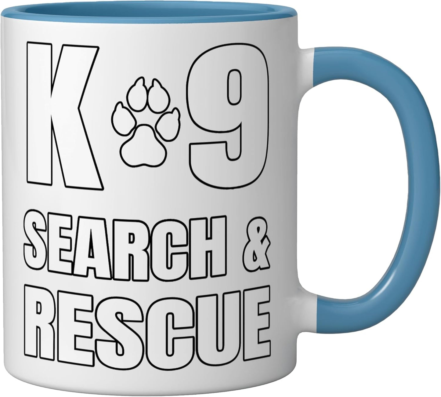 Taza Cerámica SAR K9 Front Print Azul/Blanco