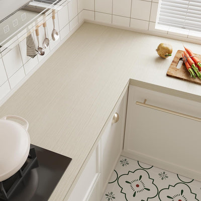 Papel contacto madera beige grueso impermeable 15.7x118pulg