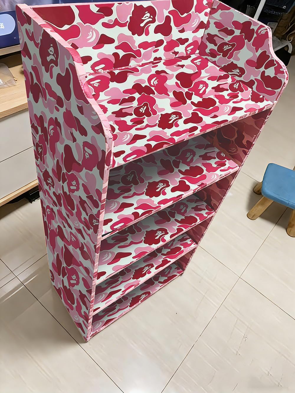 Papel contacto camuflaje rosa autoadhesivo 17.7x117pulg