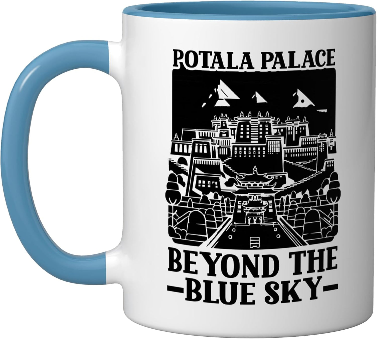 Taza Cerámica Viaje China Azul/Blanco