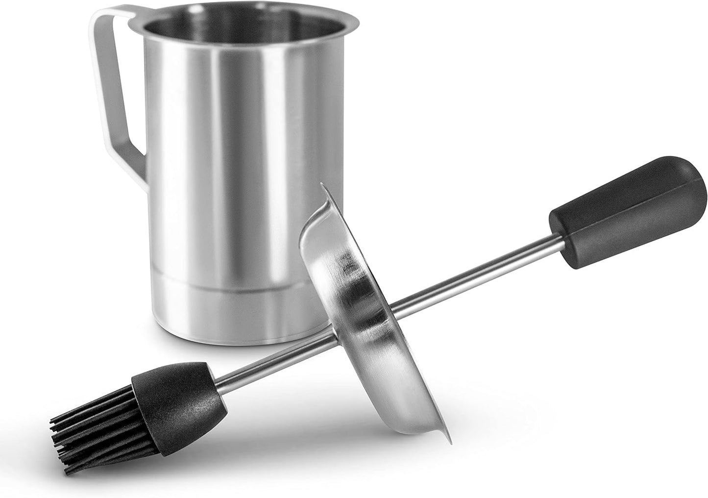 Juego olla cepillo silicona para cocinar y parrilla