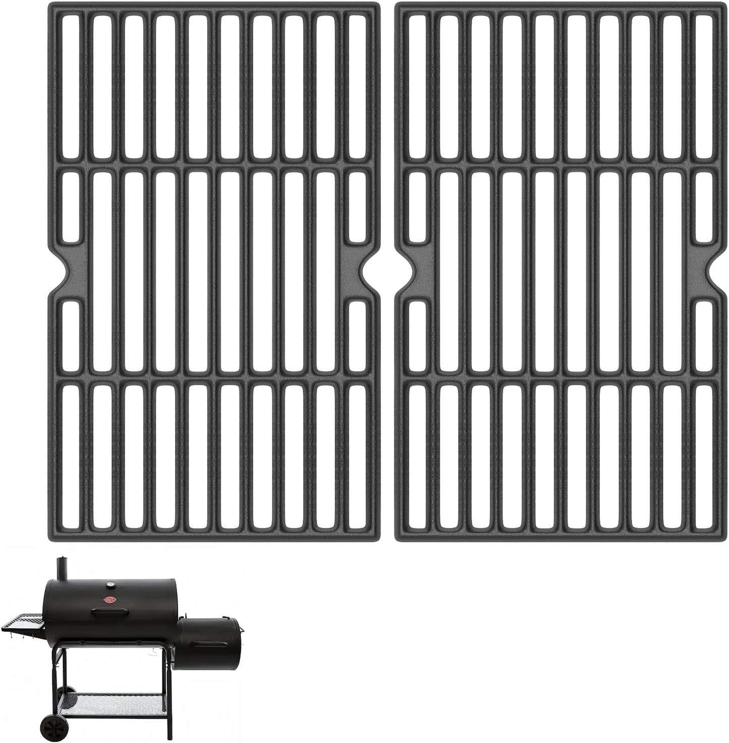 Rejillas hierro fundido para parrilla Char-Griller set 2