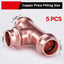 5 Pzas Accesorios Prensador Cobre 1x1x1pulg NSF 61 372