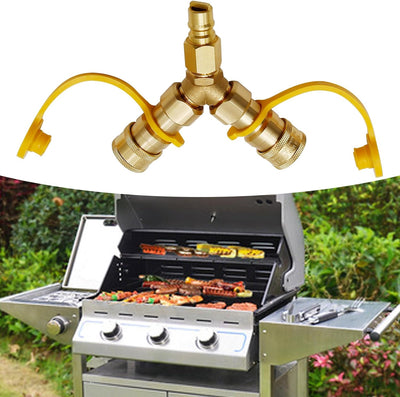 Adaptador gas natural divisor Y 3/8pulg Weber