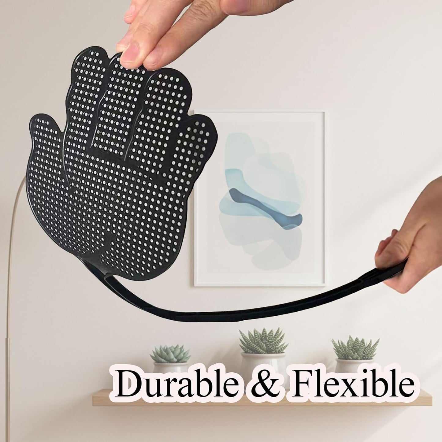 Matamoscas en forma de mano antideslizante pack 3 para cocina