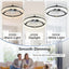 Ventilador techo inteligente 20pulg luces control Alexa