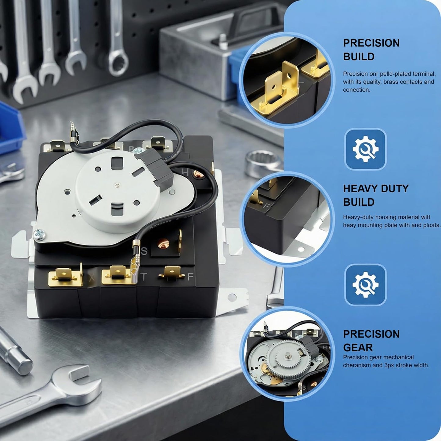 Reemplazo temporizador secadora comp GE Hotpoint 234D2377P004
