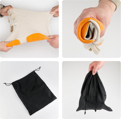Fundas reutilizables zapatos impermeables naranja