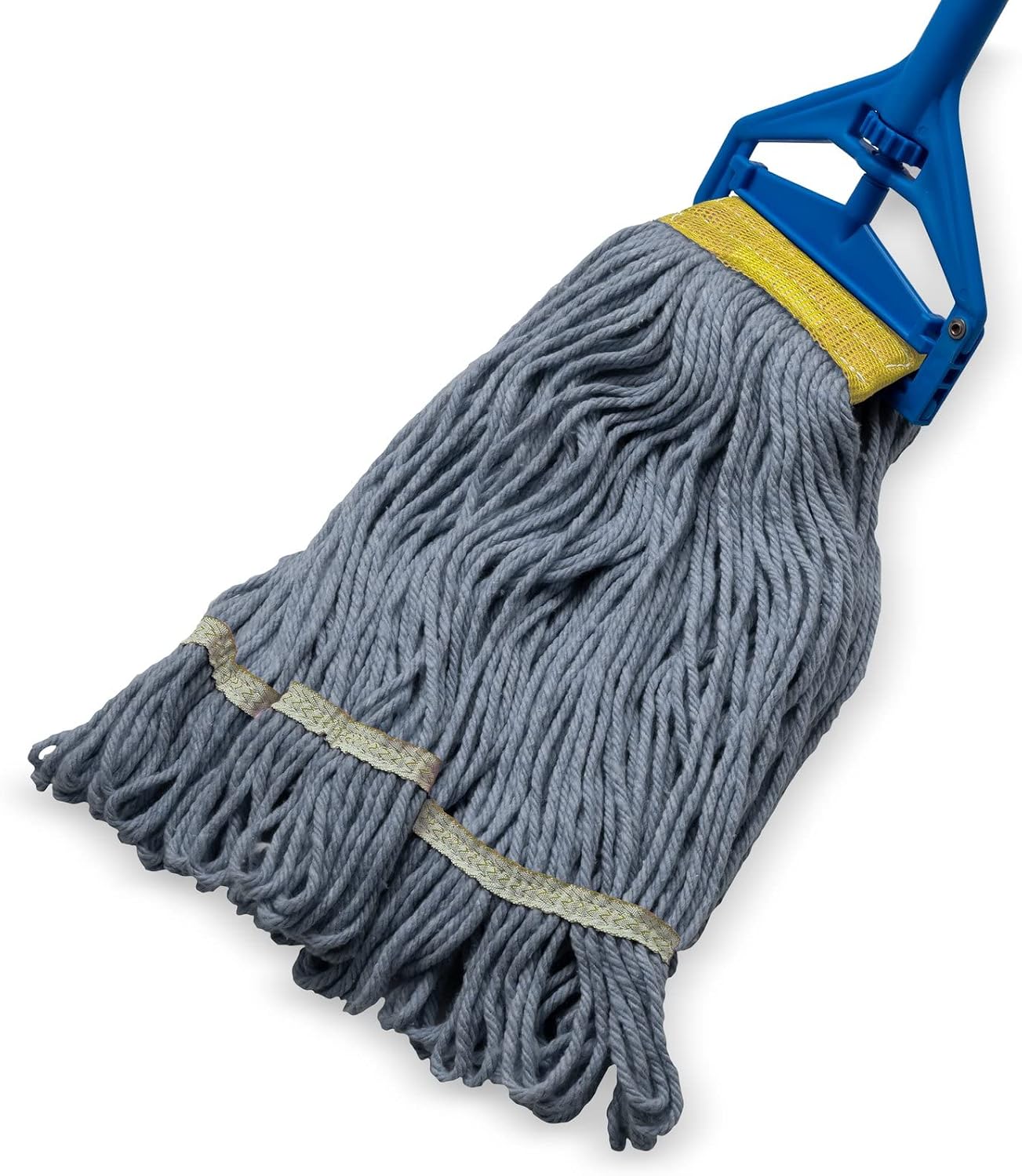 Cabezal trapeador algodón 5pulg amarillo cod color 30pulg azul