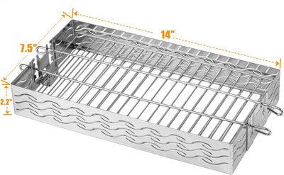 Cesta plana acero inox asador 5/16 3/8 1/2 pulg hexagonal