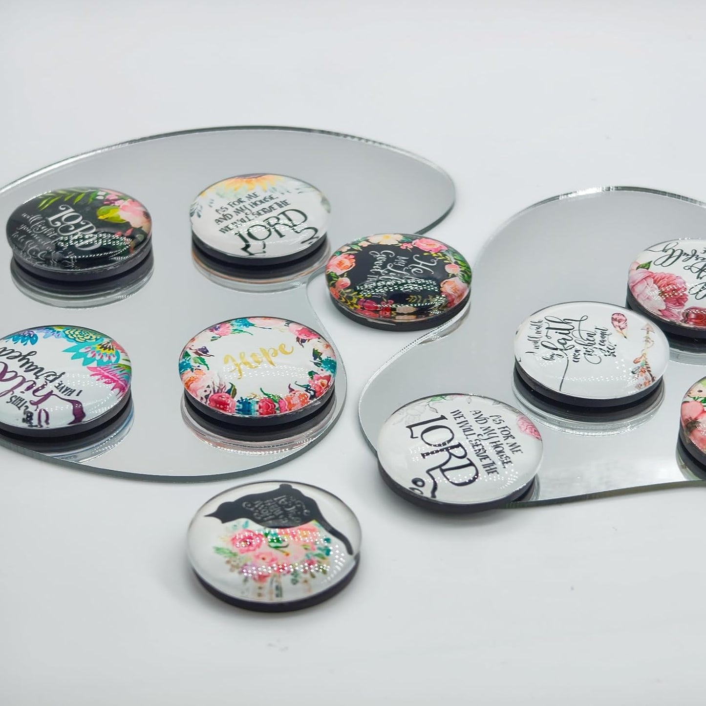 Imanes bíblicos florales para nevera cocina pizarra blanca