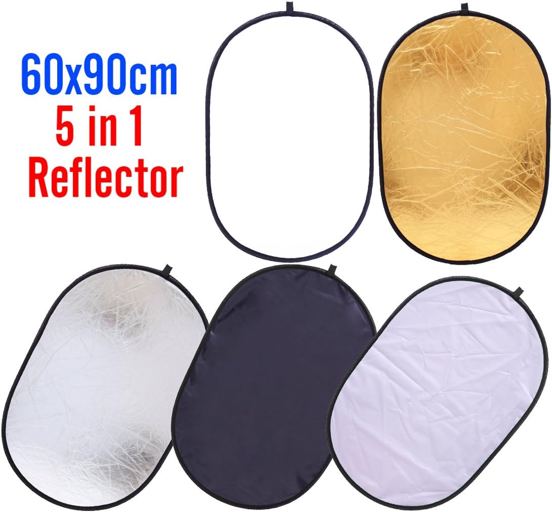 Reflector 24x35pulg 5en1 panel difusor luz estudio portátil