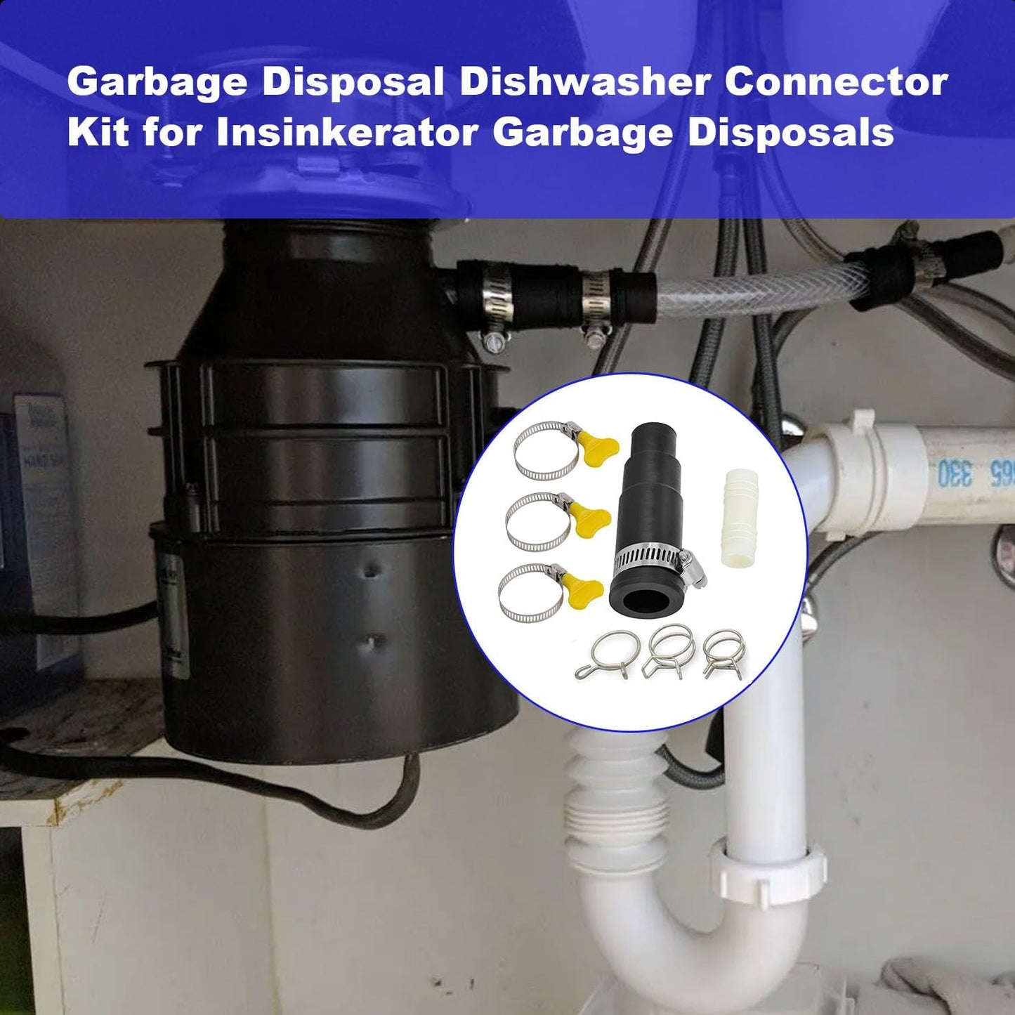 Kit conector lavavajillas Insinkerator drenaje y entrada