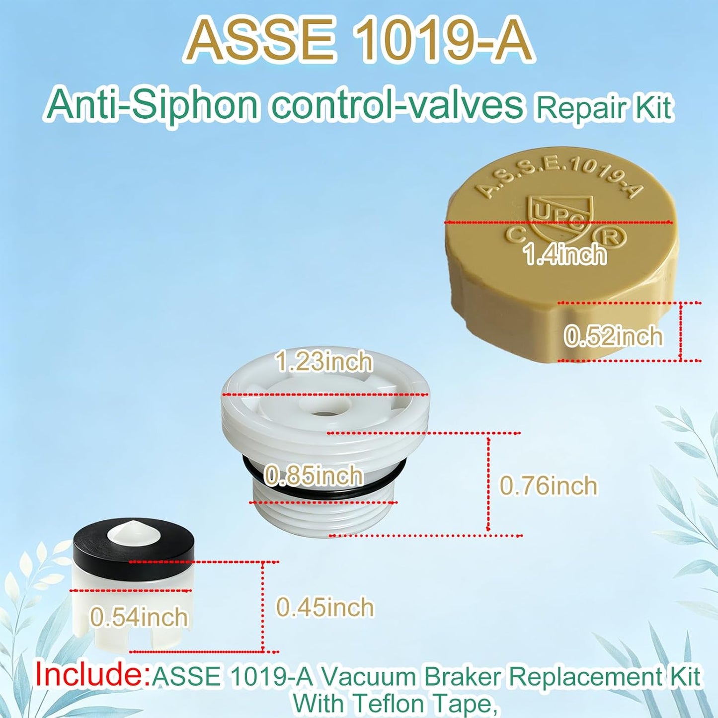 Kit repuesto disyuntor vacío piezas sillcock antiescorre