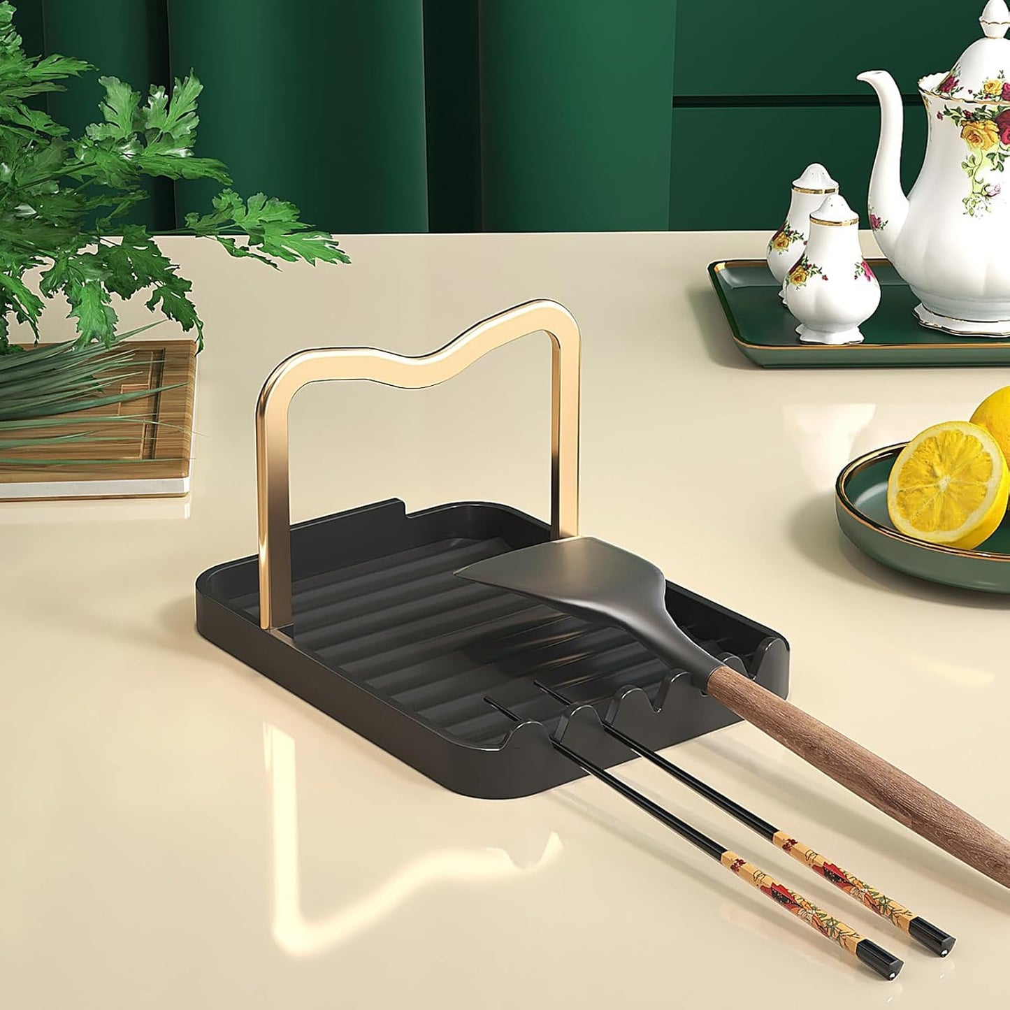 Soporte para tapa de olla acero inoxidable organizador cocina estante utensilios
