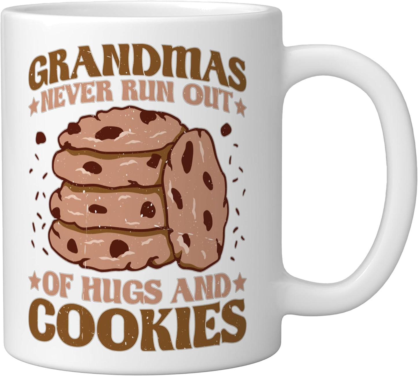 Taza Cerámica Hug And Cookies Blanca