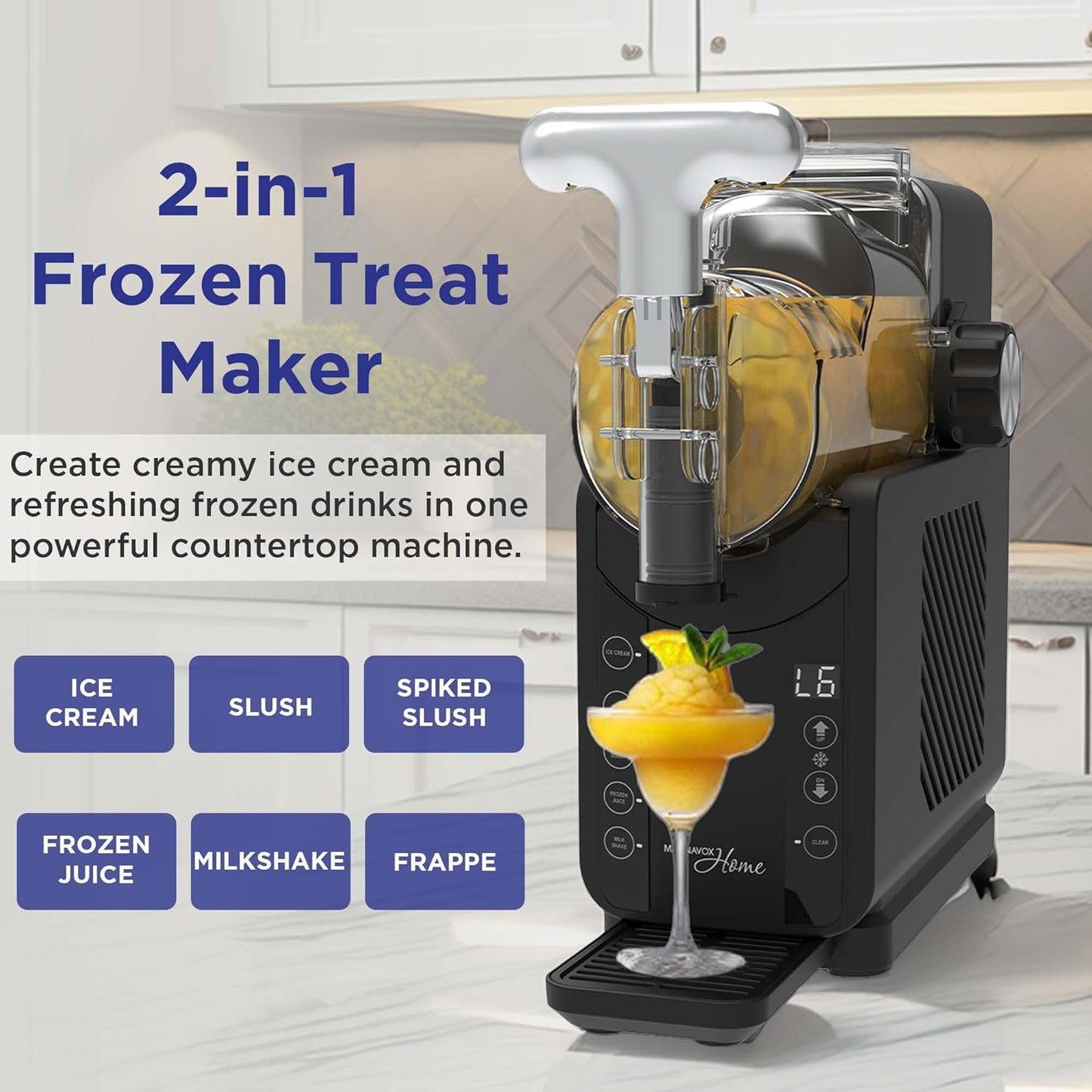 Máquina para hacer helado y aguanieve Magnavox Onyx