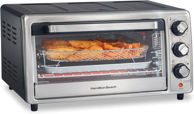 Horno Tostador Freidora Aire Acero Inox Capacidad 6 Rebanadas