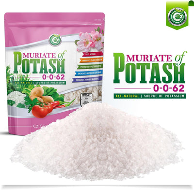 Fertilizante MOP Potasio 0-0-62 para plantas y jardines
