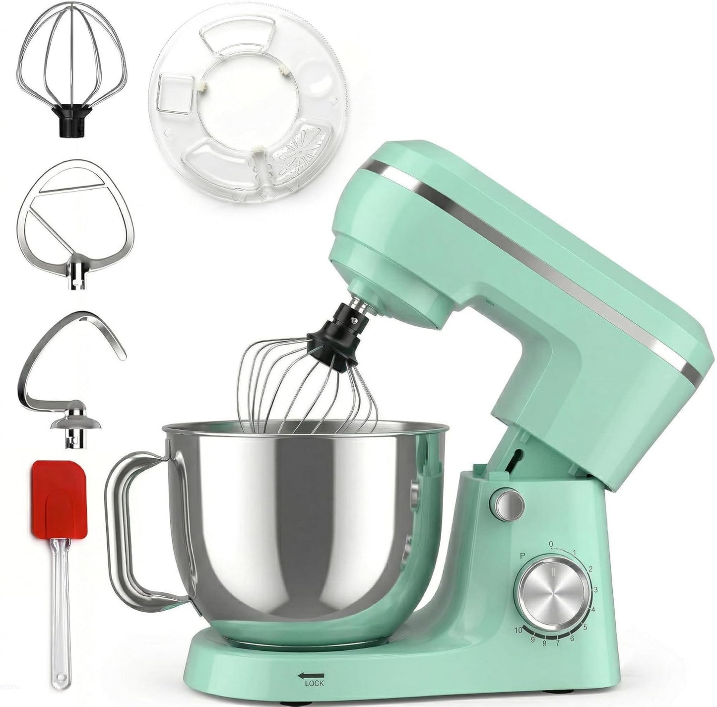 Batidora eléctrica pie cuenco 2.5L 10 Velocidades 660W