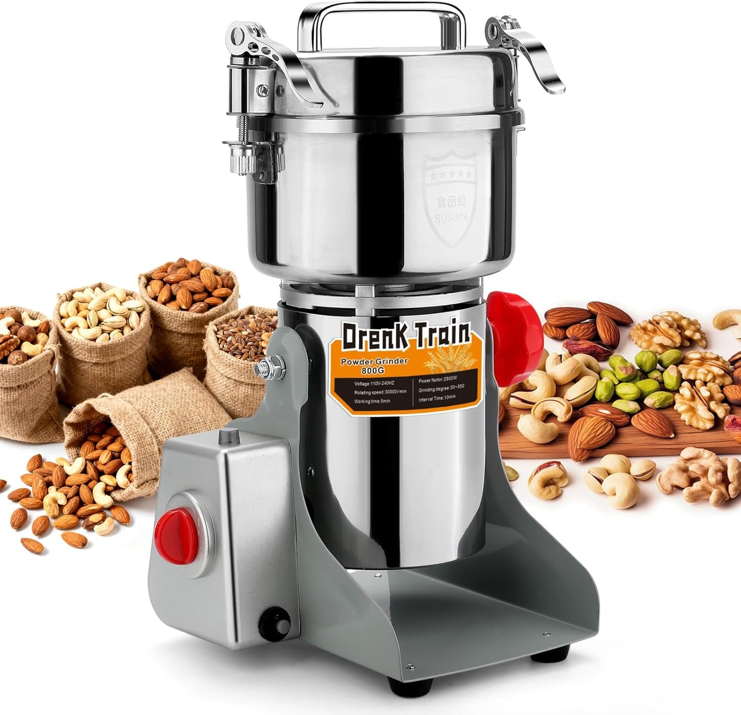 Molinillo eléctrico 28.22oz para cereales hierbas especias