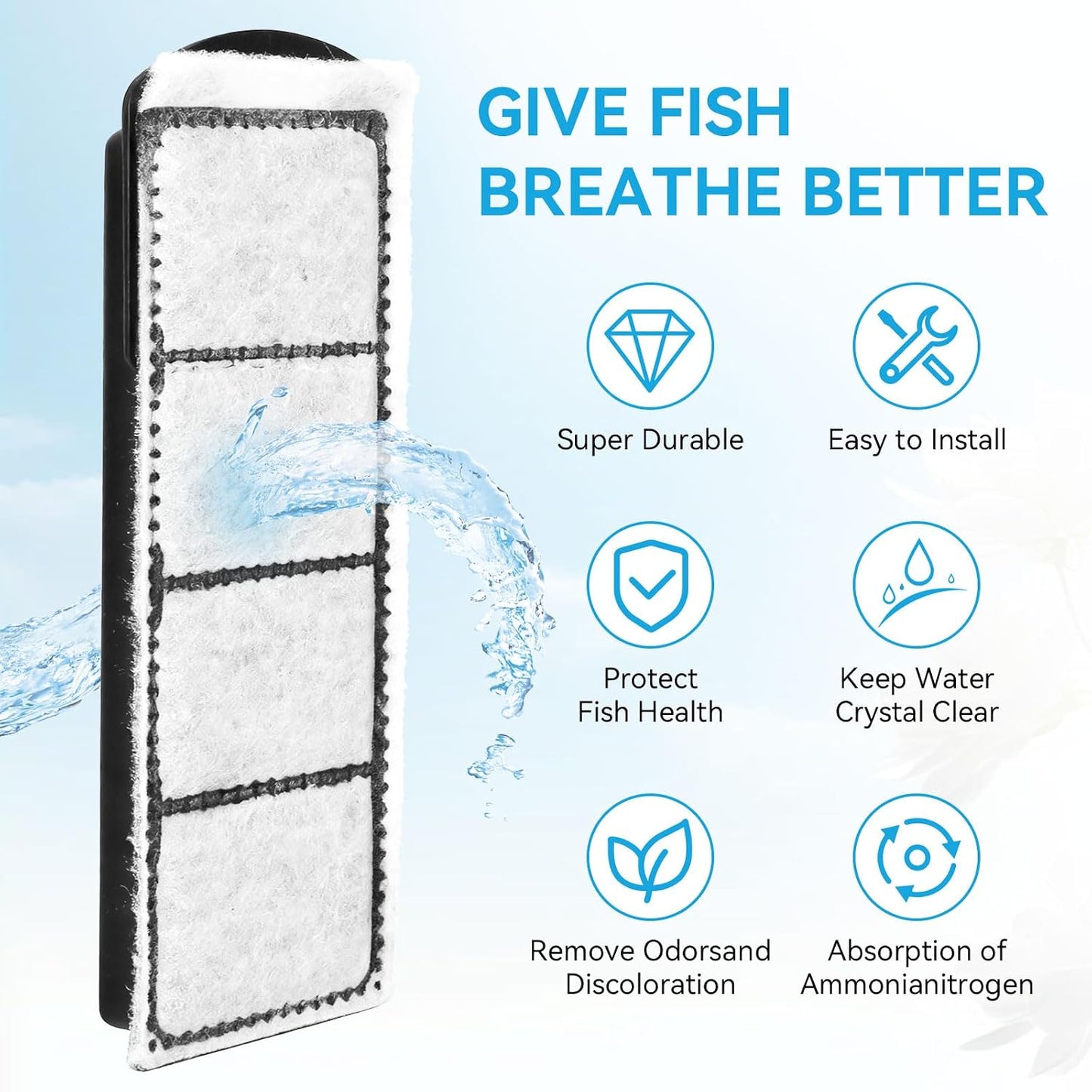6 Cartuchos Filtro Agua Acuario Comp BioCube 14-32gal
