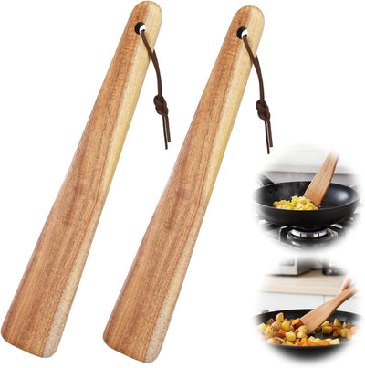 Juego espátula y cucharas madera acacia para cocinar