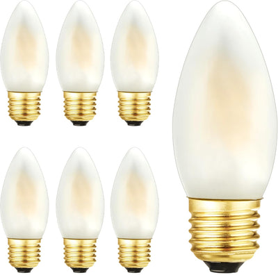Bombilla LED E26 regulable 2700K blanco cálido 2W para candelabro
