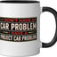 Taza cerámica con frase divertida de garaje para coche Project Car