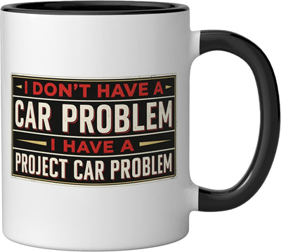Taza cerámica con frase divertida de garaje para coche Project Car