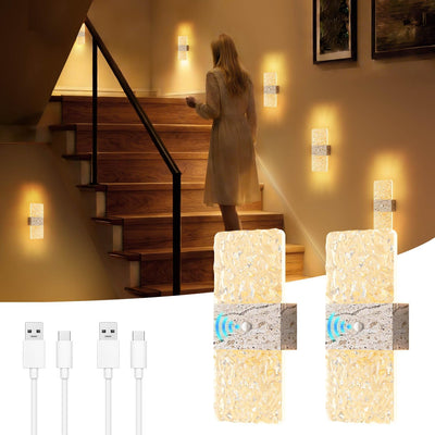 Luz sensor movimiento interior 2600mAh 3 colores modo encendido