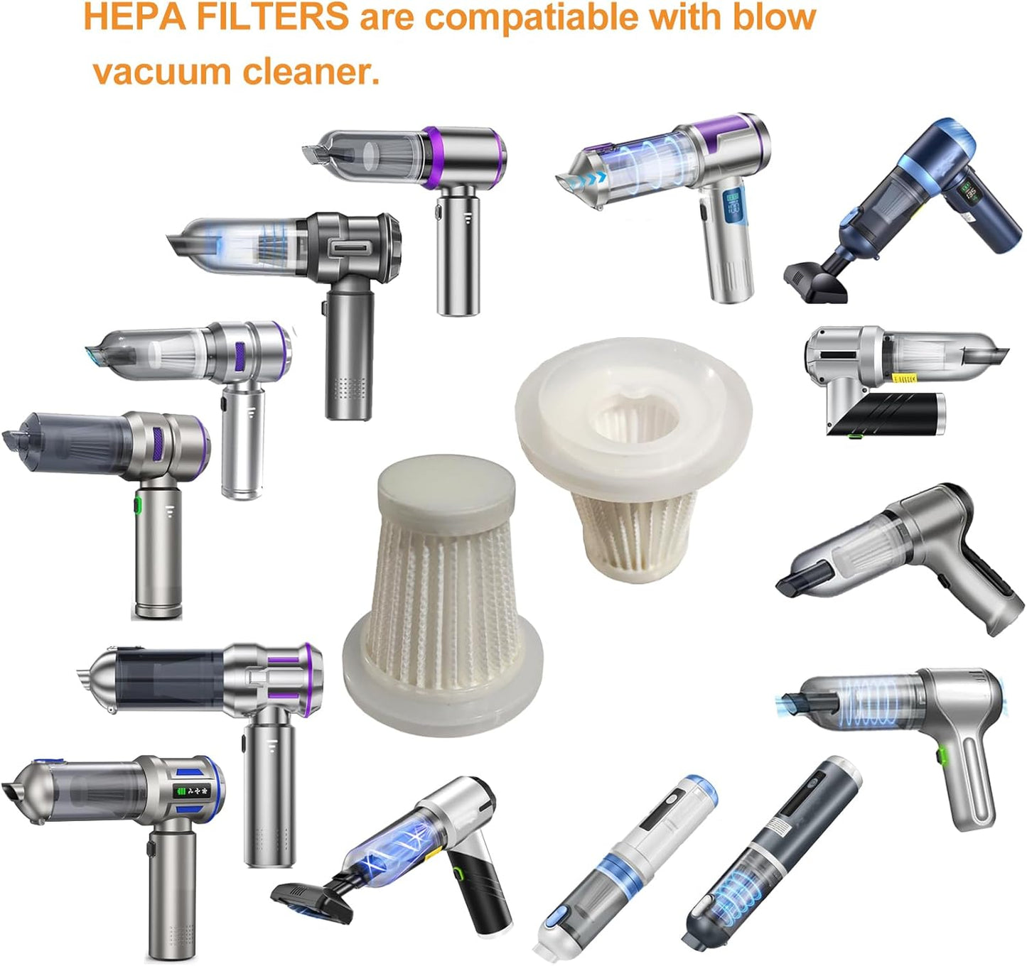 8 Filtros HEPA 2pulg comp IYOFINE Houscly Saker