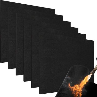 6 Pzas Manta Soldadura 12x12pulg Almohadilla Ignífuga 1800°F