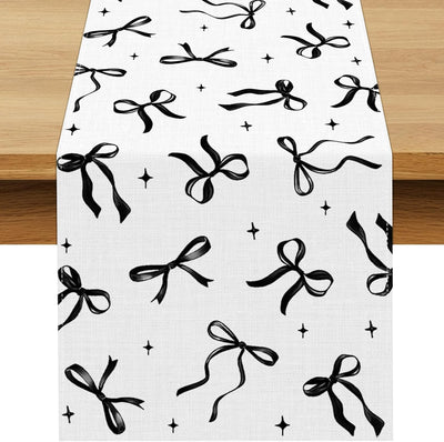 Camino Mesa Fiesta Niñas Negro 13x72pulg