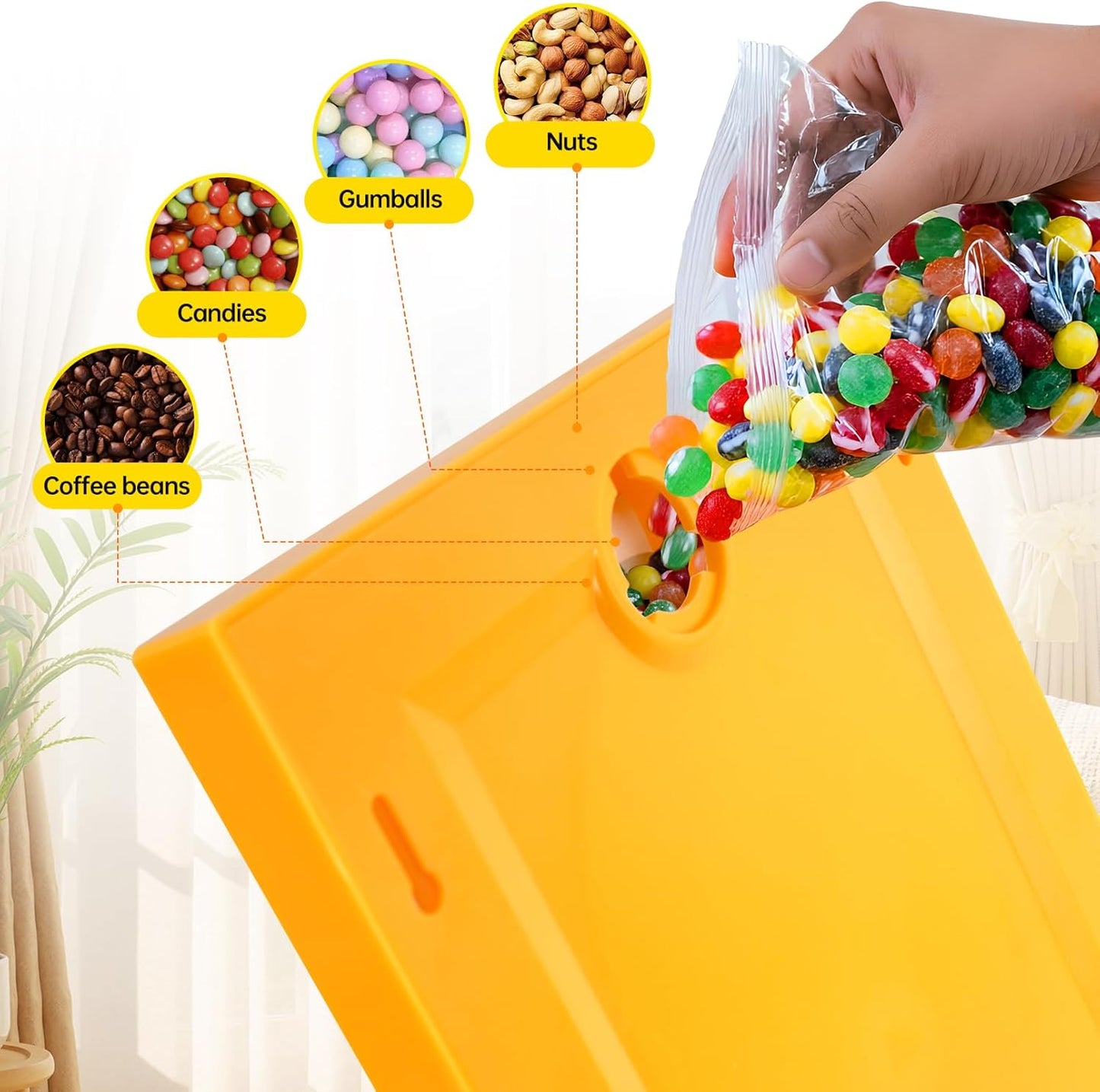 Dispensador dulces colgar en pared práctico