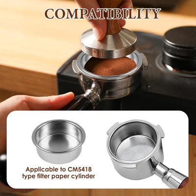 Cesta portafiltros doble acero inox comp para cafetera