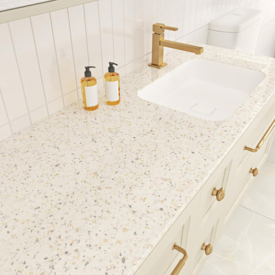 Papel tapiz granito beige brillante autoadhesivo