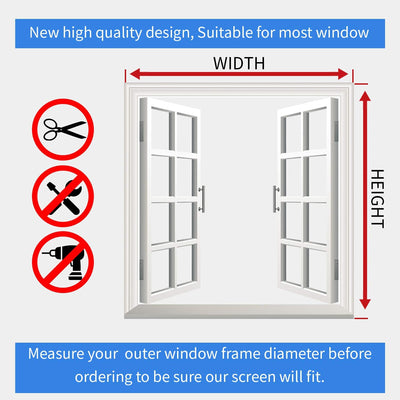 Pantalla magnética ajustable para ventana 32x24pulg