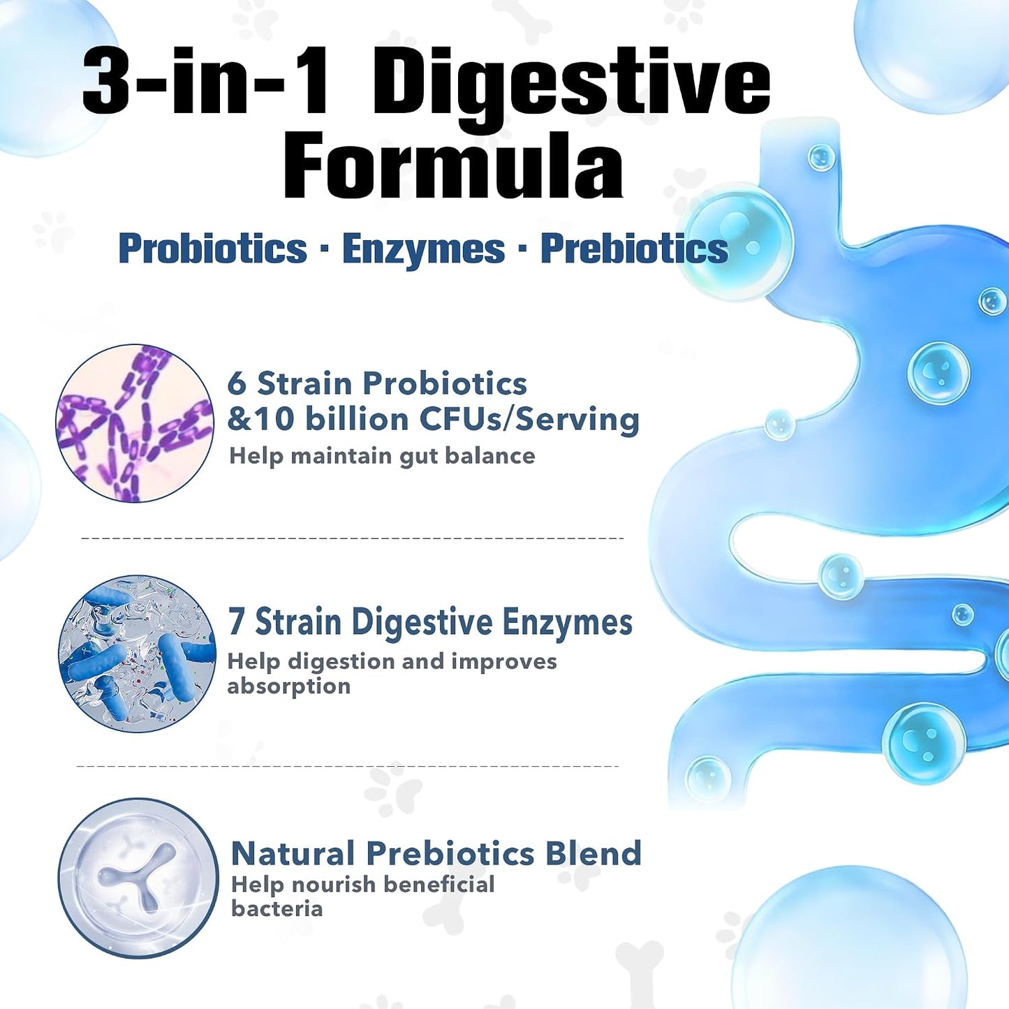 Probióticos para perros salud digestiva con enzimas