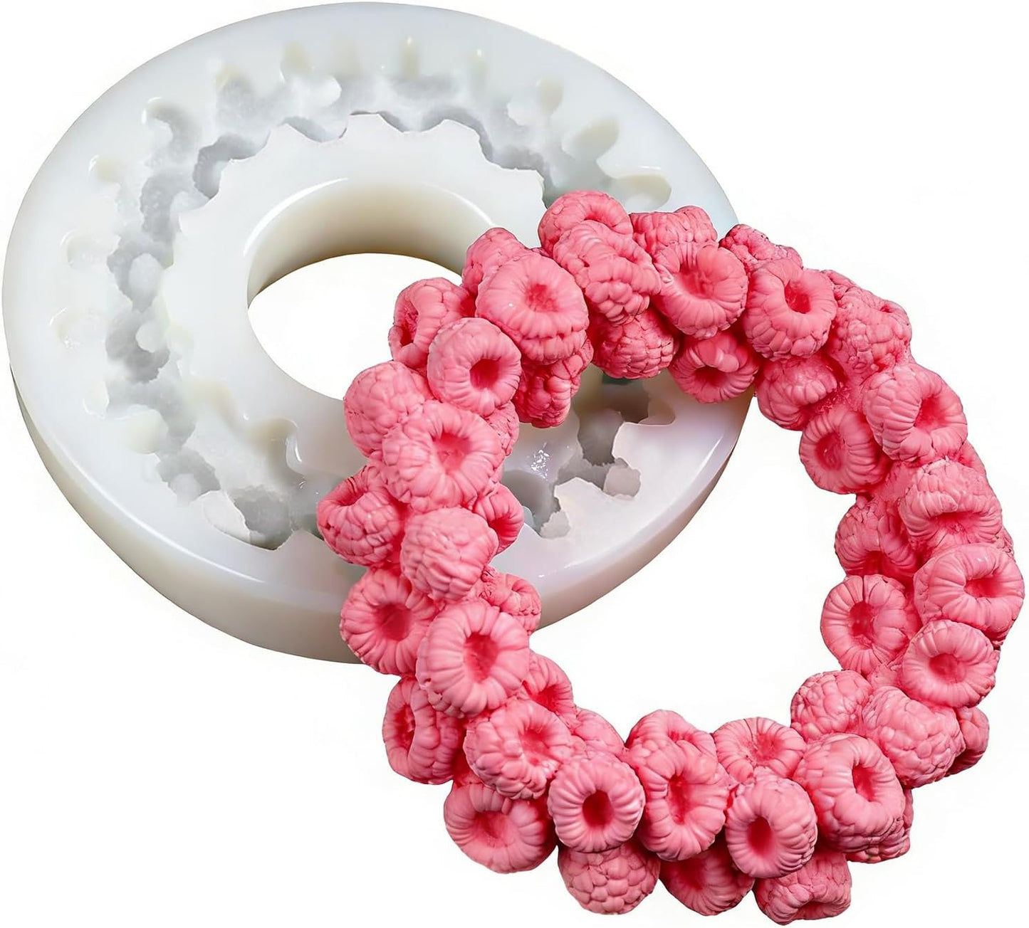 Molde de frambuesa de silicona 3D para hornear chocolate y dulces