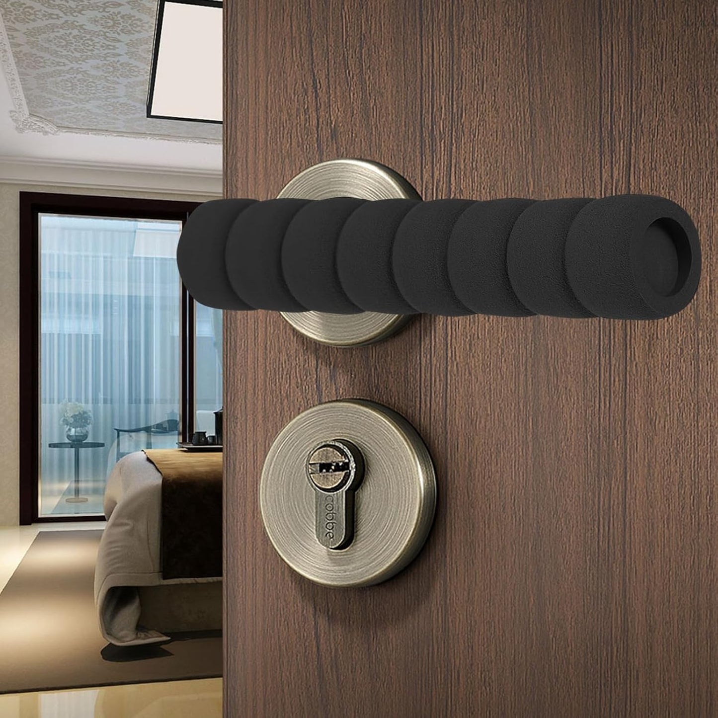 4 Fundas manijas puerta espuma anticolisión