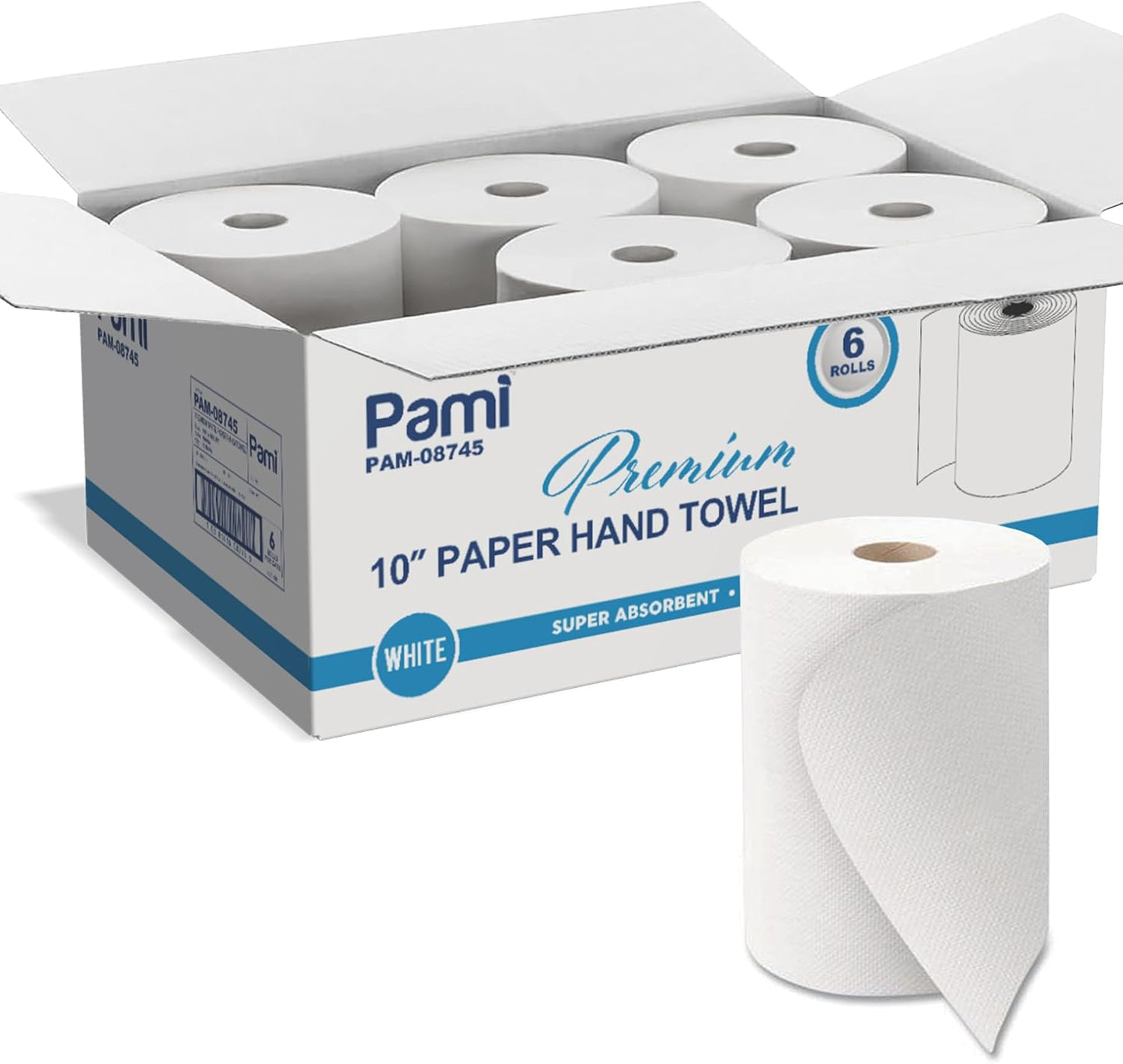Rollos toalla papel premium para dispensadores 10pulg 800hojas